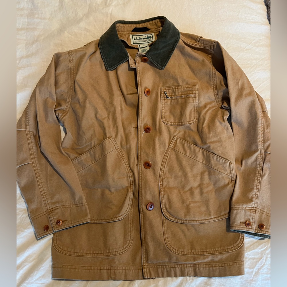 L.L. Bean Vintage Barn Coat with Corduroy Collar
